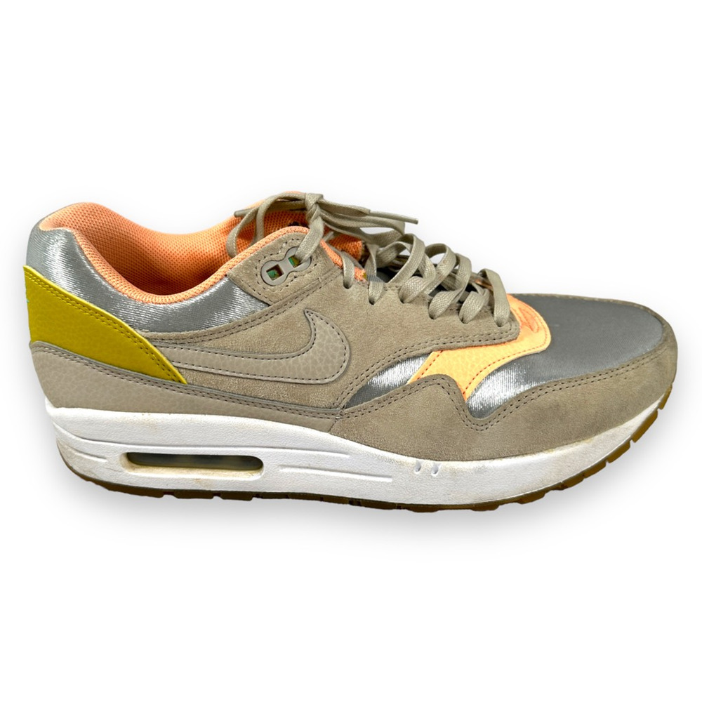 Nike Air Max‎ 1 Women's 7.5 Shoes String Sunset Glow Tan Peach Silver 454746-006